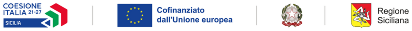 Loghi Coesione Italia 21-27 Sicilia, Cofinanziato dall'Unione europea, Repubblica Italiana, Regione Siciliana